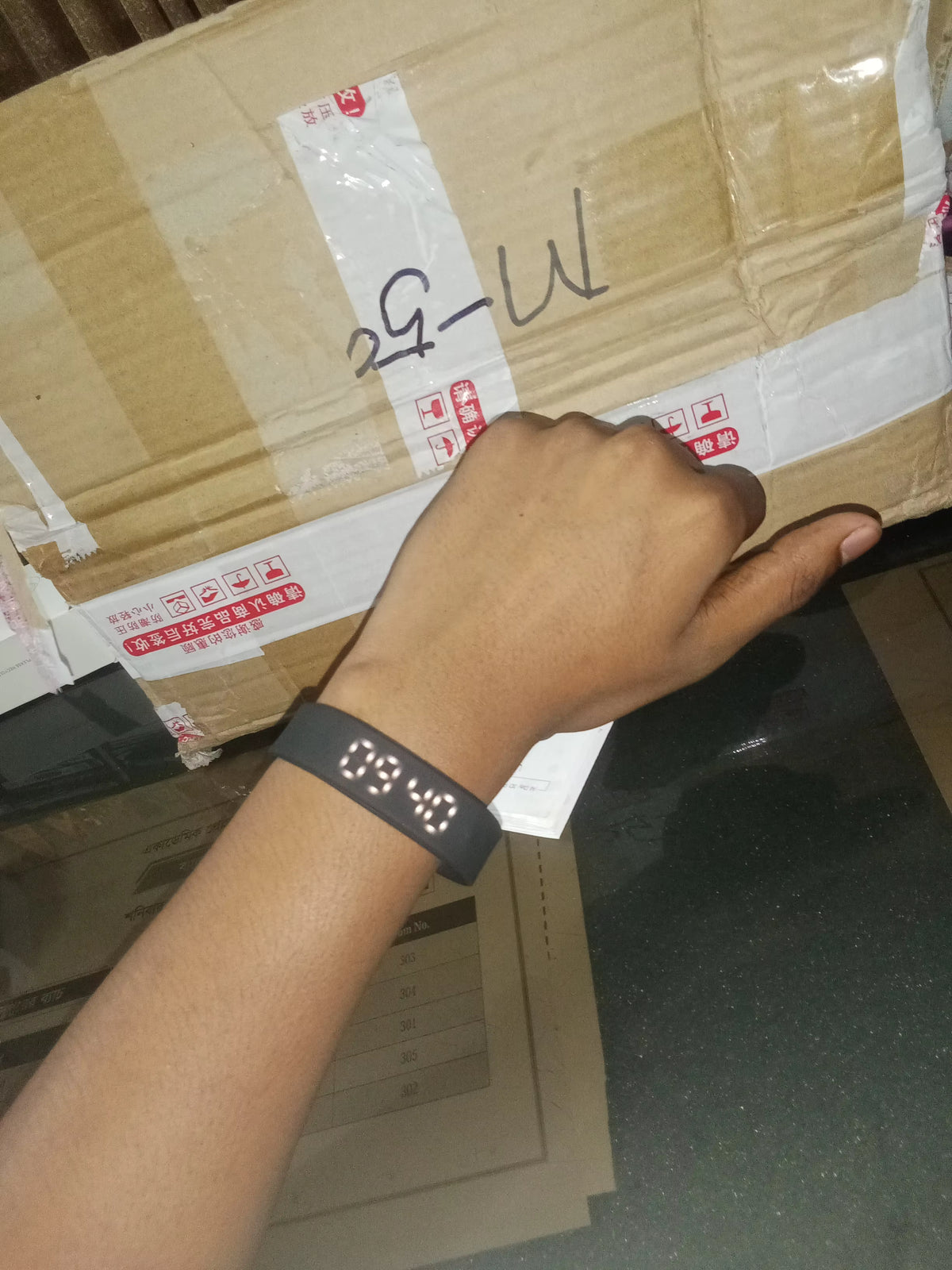 The silicone watch strap is extremely comfortable and you can literally forget you are wearing a watch - it is light anyway.
